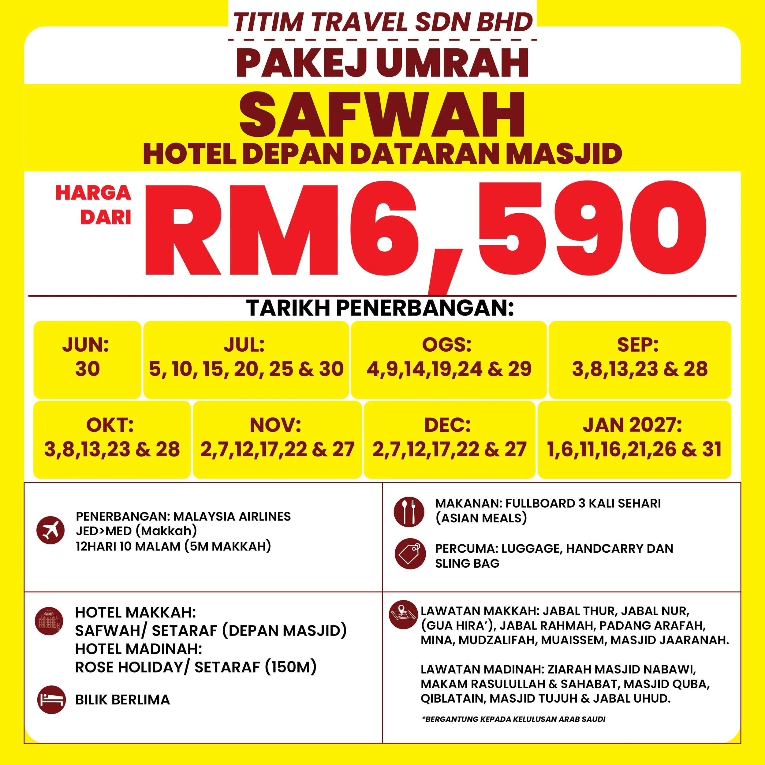 Umrah Package – Safwah Hotel (In Front of Masjid Square)