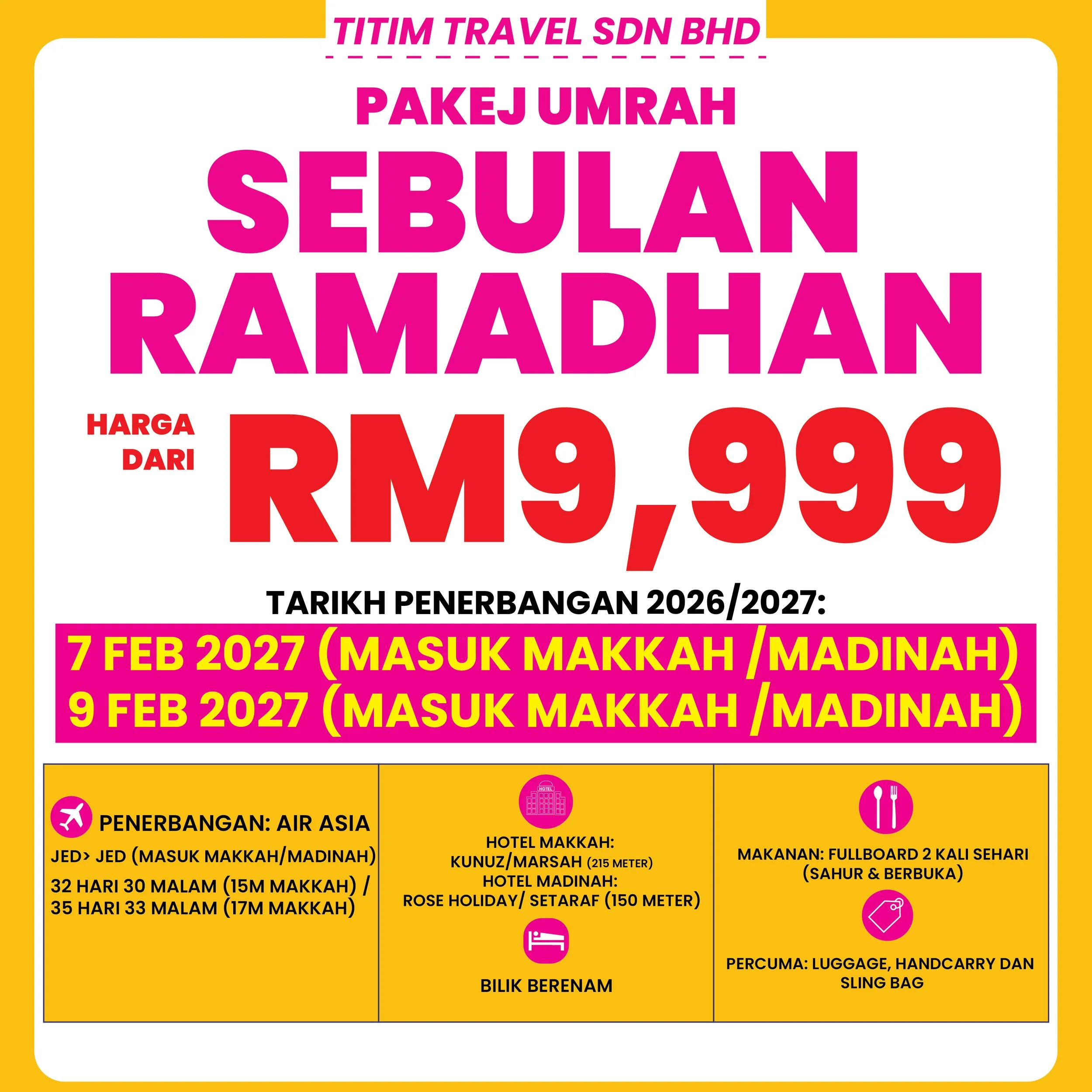 Full Month Ramadan Umrah Package