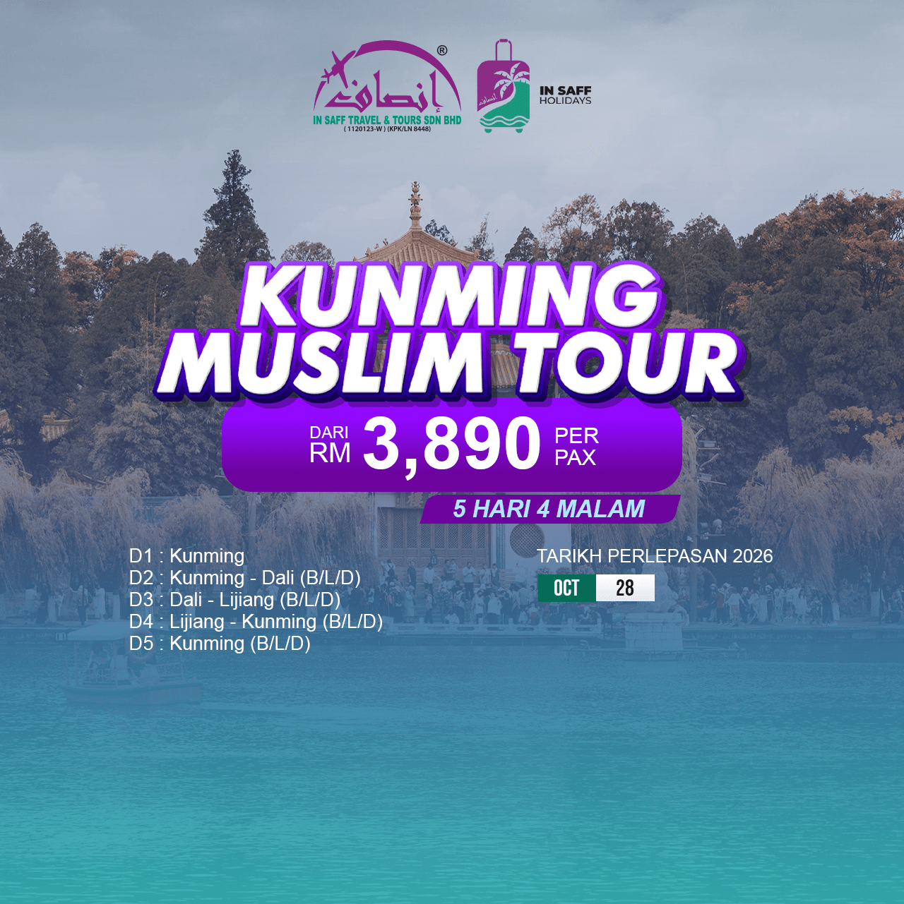 Kunming Muslim Tour 5 Hari 4 Malam