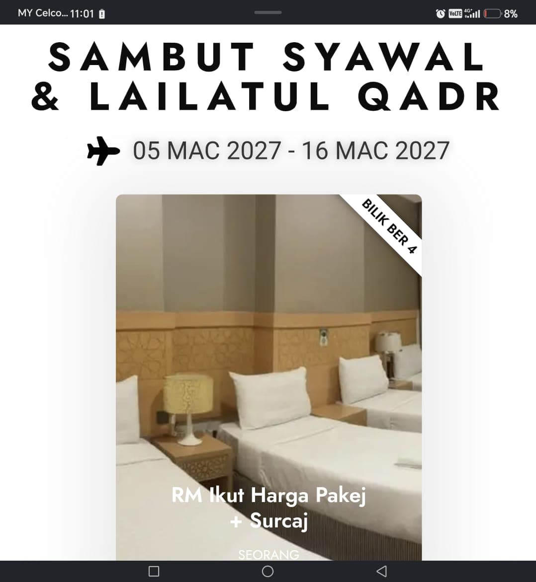 Pakej Sambut Syawal & Lailatul Qadr