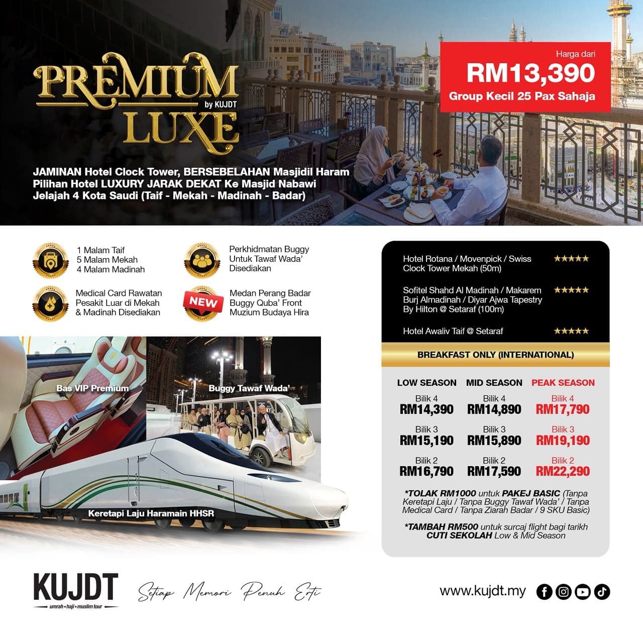 Premium Luxe by KUJDT – Umrah 4 Cities Saudi